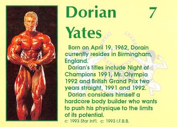 1993 Star Pro Body Builders #7 Dorian Yates Back